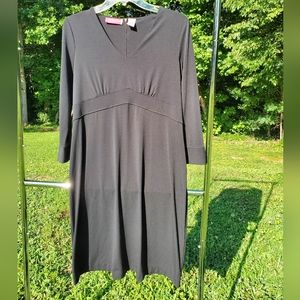 Liz Lange Maternity Long Length Black Dress Size Small w/ Zippered Back